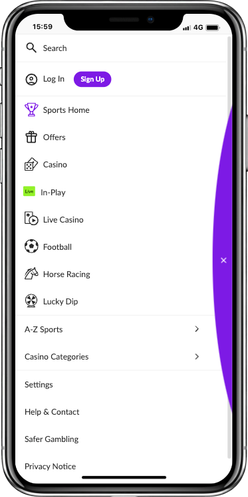 Puntit mobile product menu